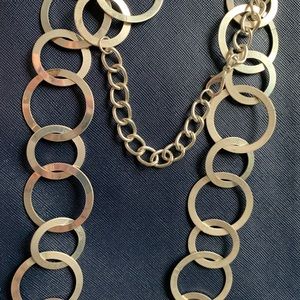 Silver sphere necklace